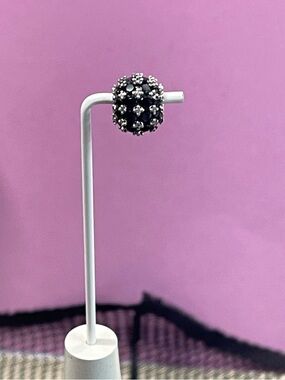 Pandora Sterling Silver Black Pavé Charm